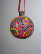 Pink swirl ornament