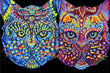 Twin Kitties print
